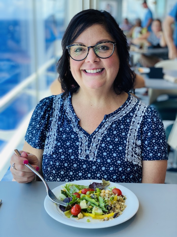 Ann Teget in the Oceanview Cafe